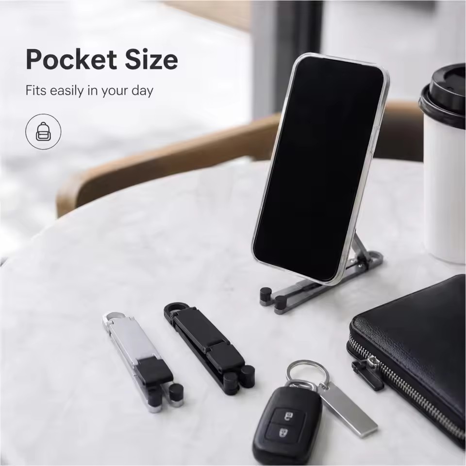 Foldable Keychain Phone Stand  - Standing Desk ulasan dan harga