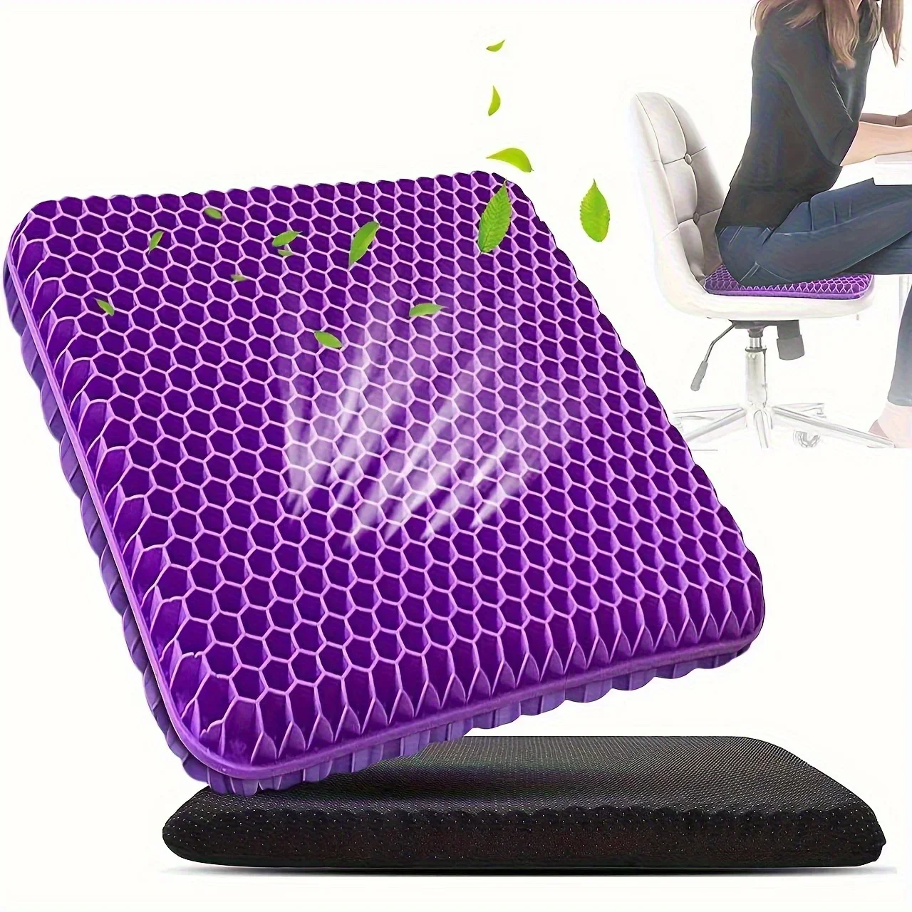 Gel Seat Cushion 1PC, Breathab - Office Chair Cushion ulasan dan harga