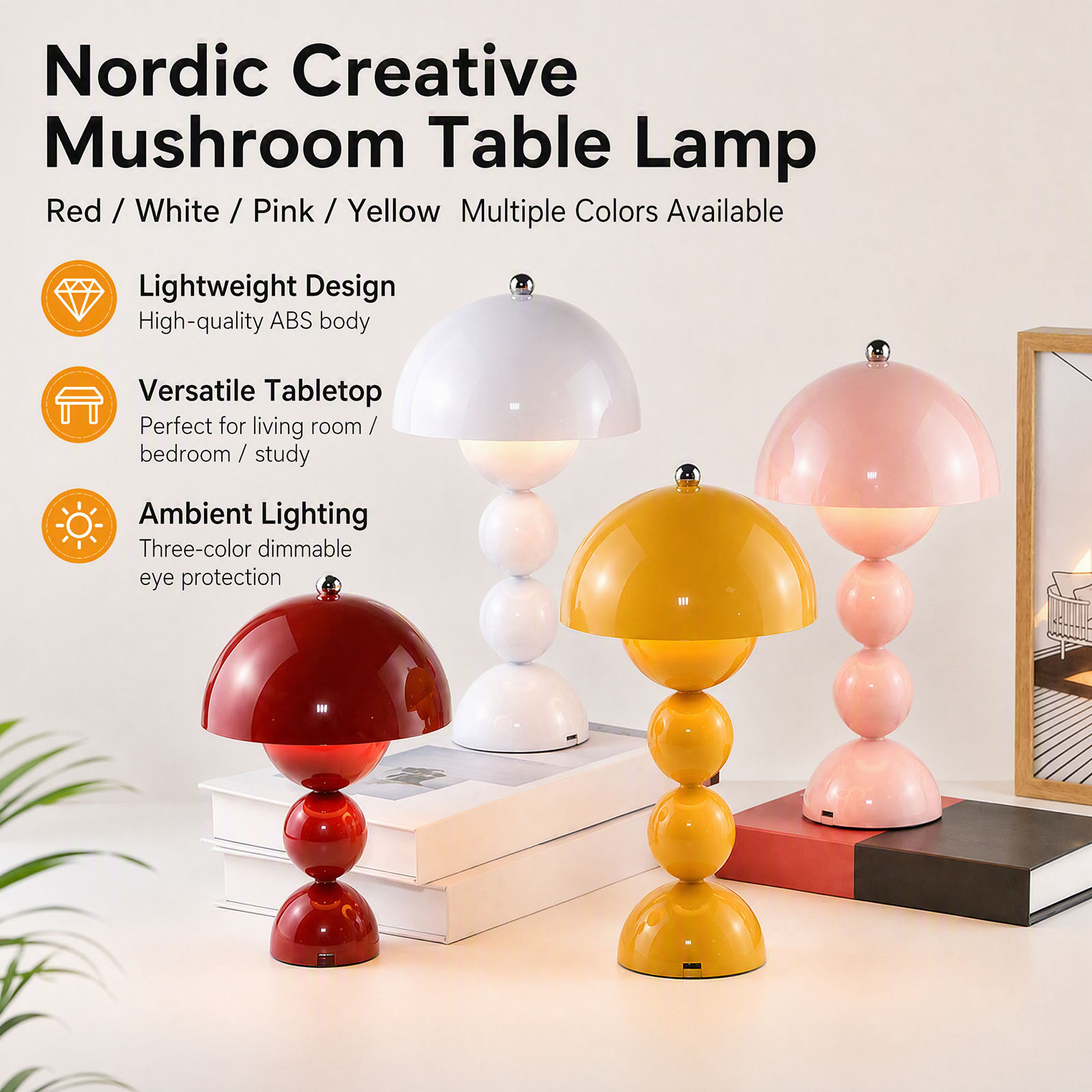 Mushroom Flower Bud Table Lamp - Desk Lamp ulasan dan harga