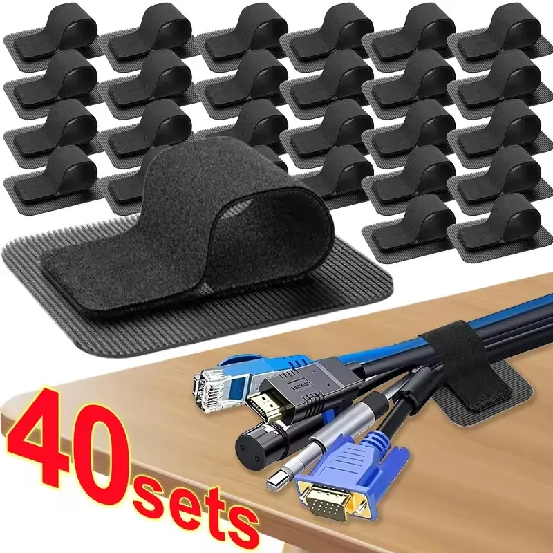 4-40 Sets Cable Management Und - Desk Organizer ulasan dan harga