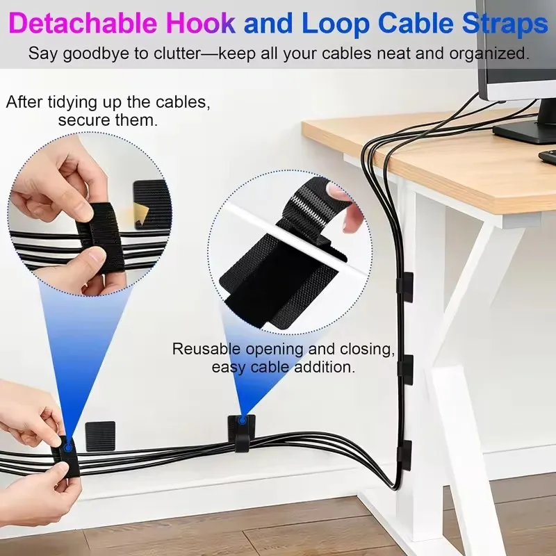 4-40 Sets Cable Management Und - Desk Organizer ulasan dan harga