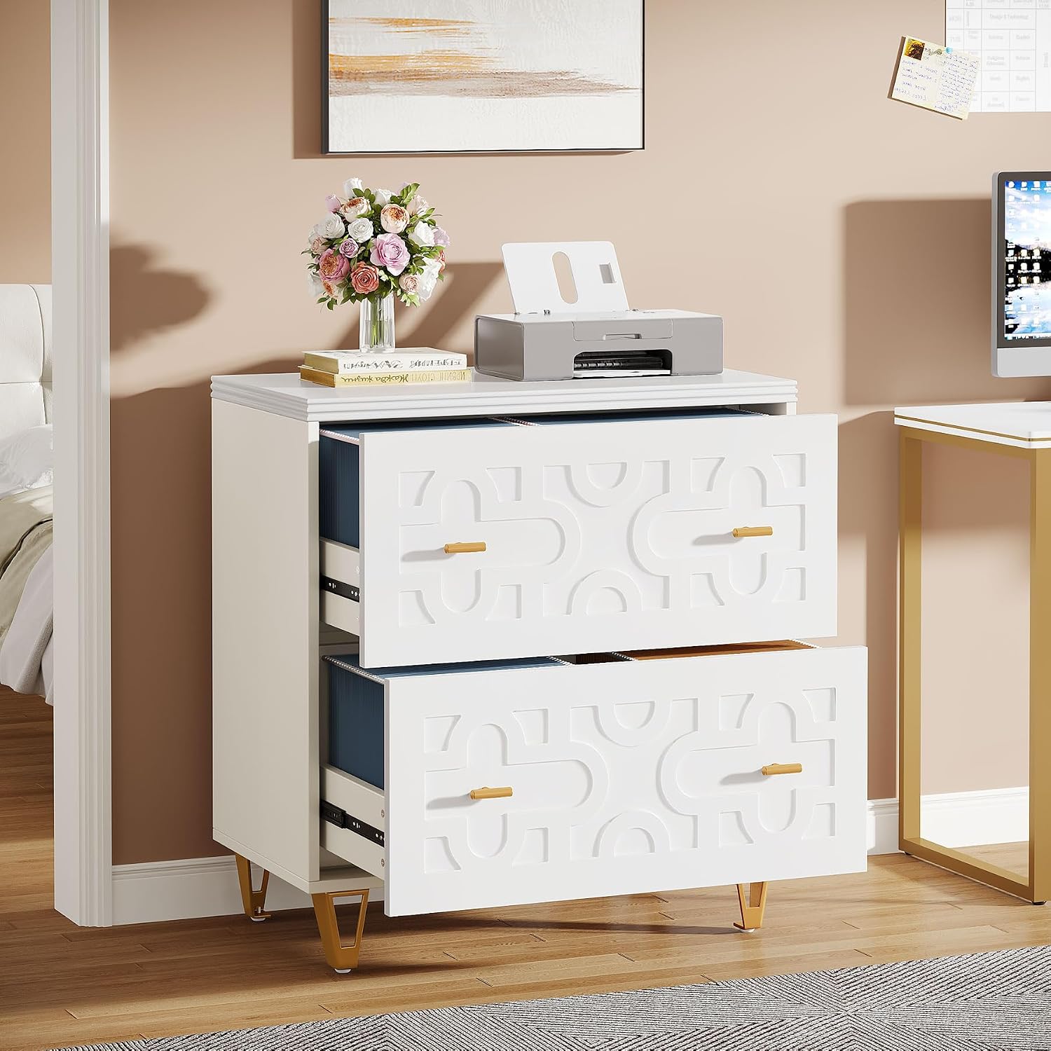 2-Drawer Lateral File Cabinet, - Printer Stand ulasan dan harga