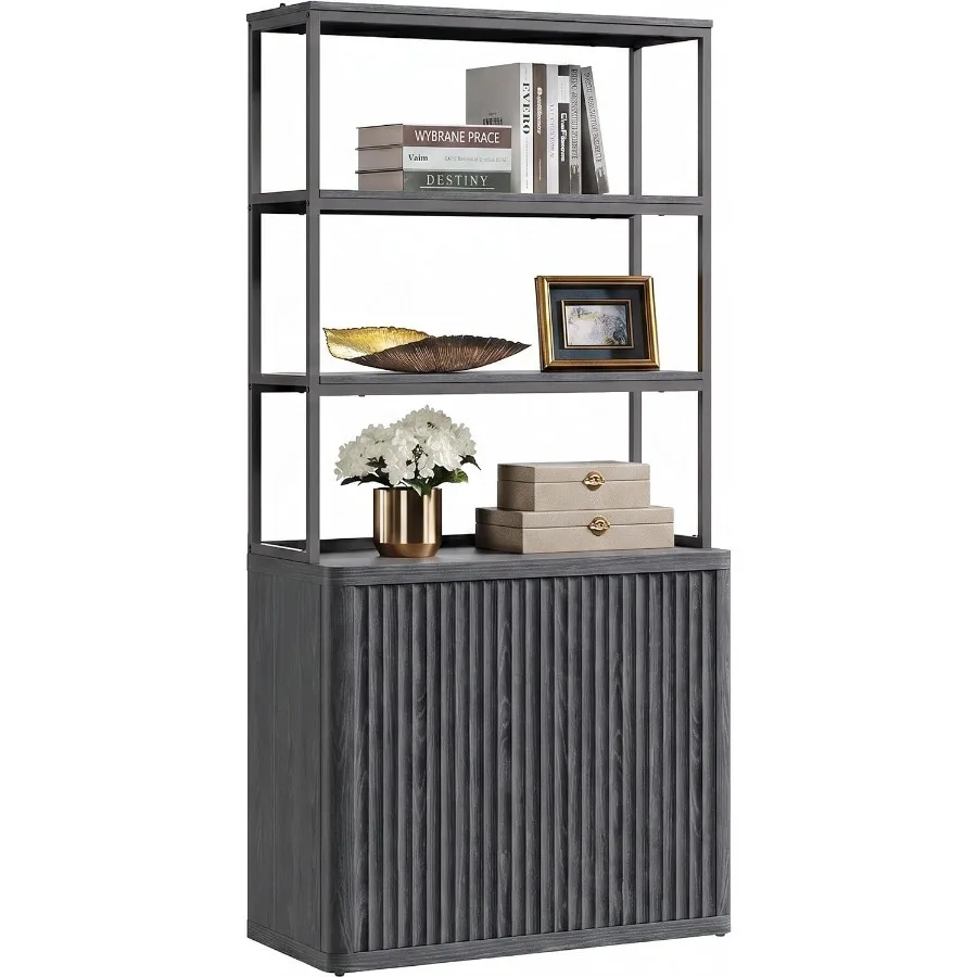 71 Tall Book Shelf with Doors, - Bookshelf ulasan dan harga