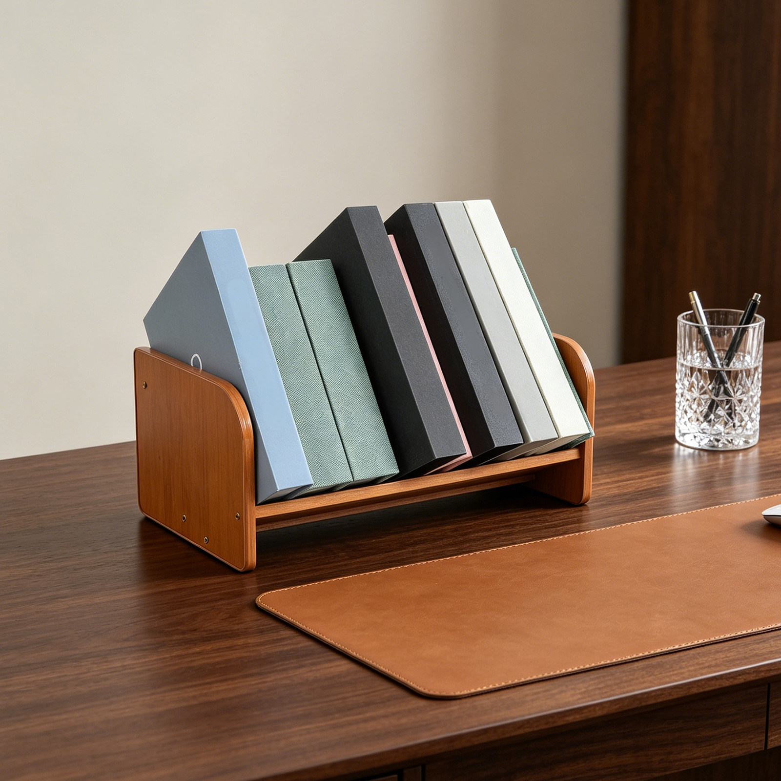 Bamboo Vinyl Record Holder Org - Desk Organizer ulasan dan harga