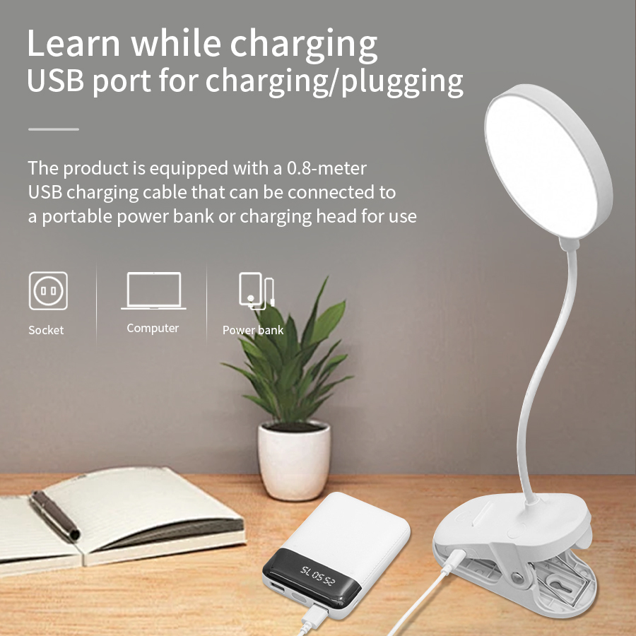 LED Clip Desk Lamp 360° Flexib - Desk Lamp ulasan dan harga