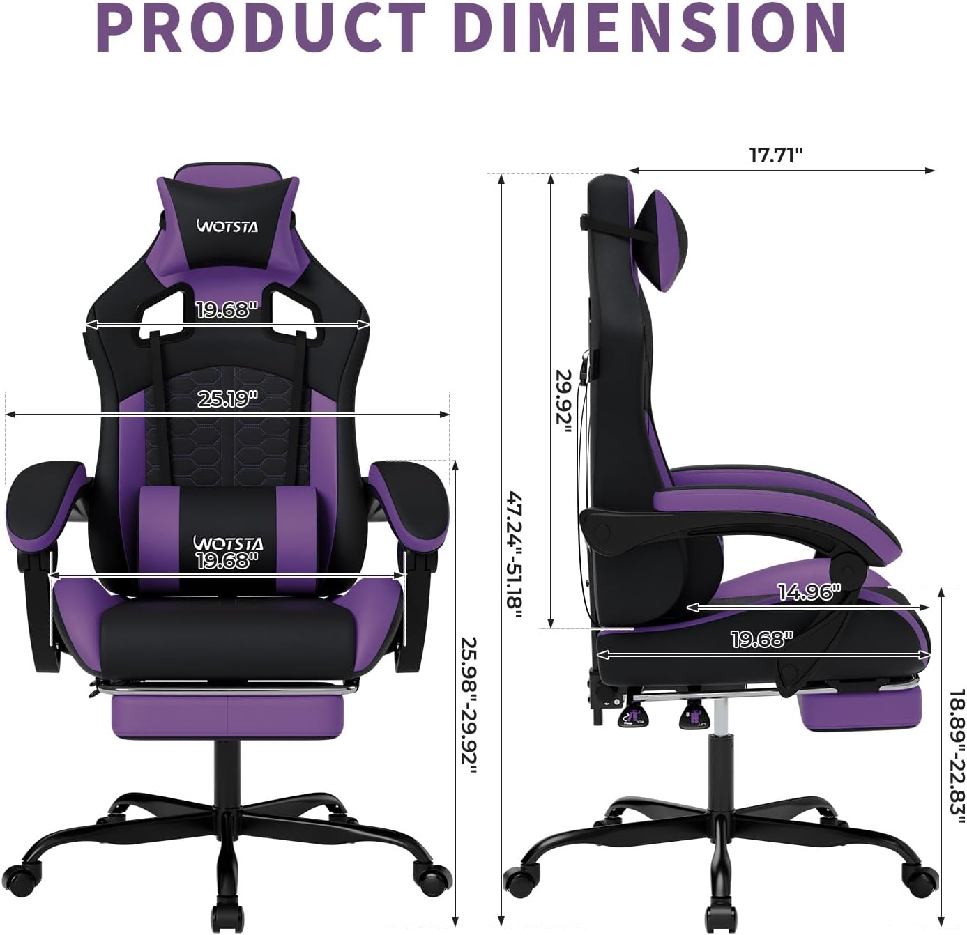 Gaming Chair with Massage,Ergo - Office Chair ulasan dan harga
