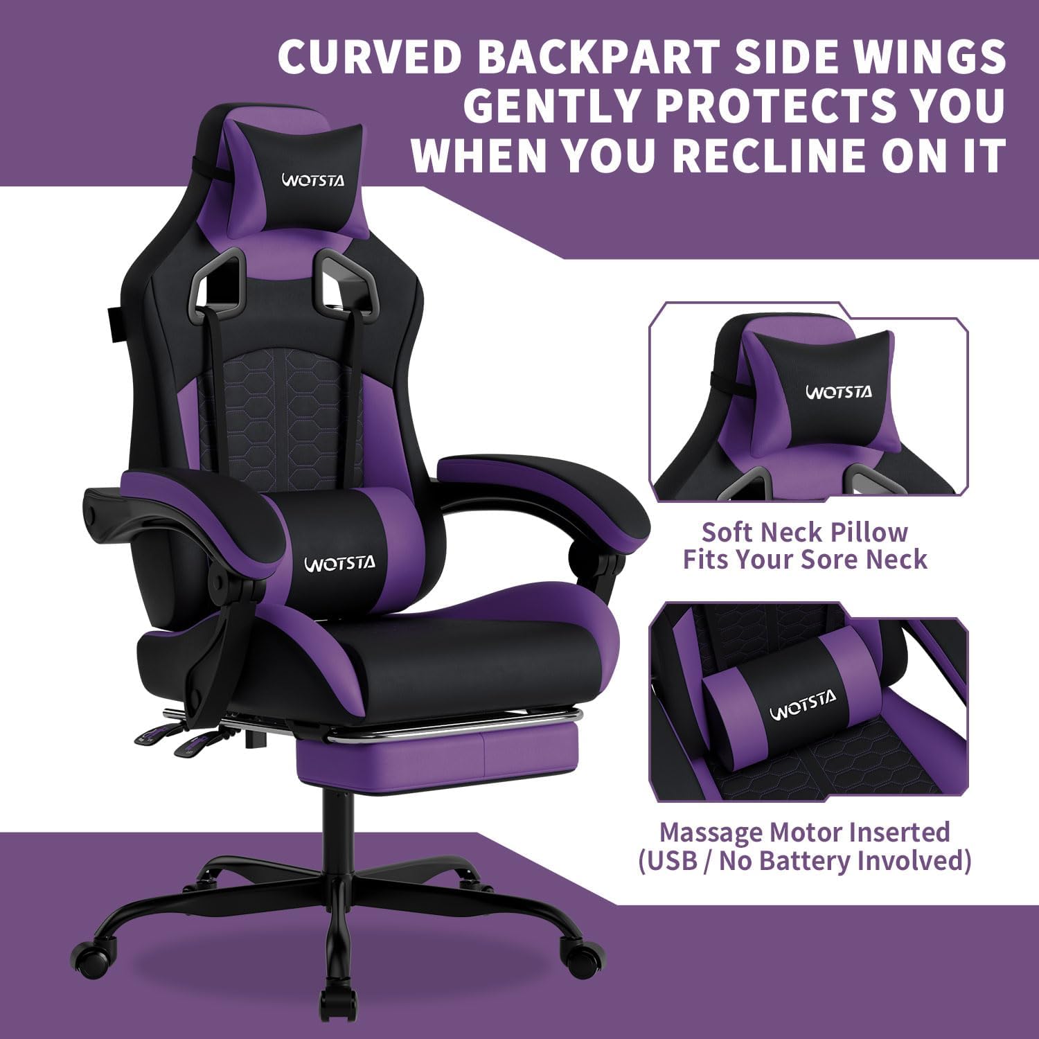 Gaming Chair with Massage,Ergo - Office Chair ulasan dan harga