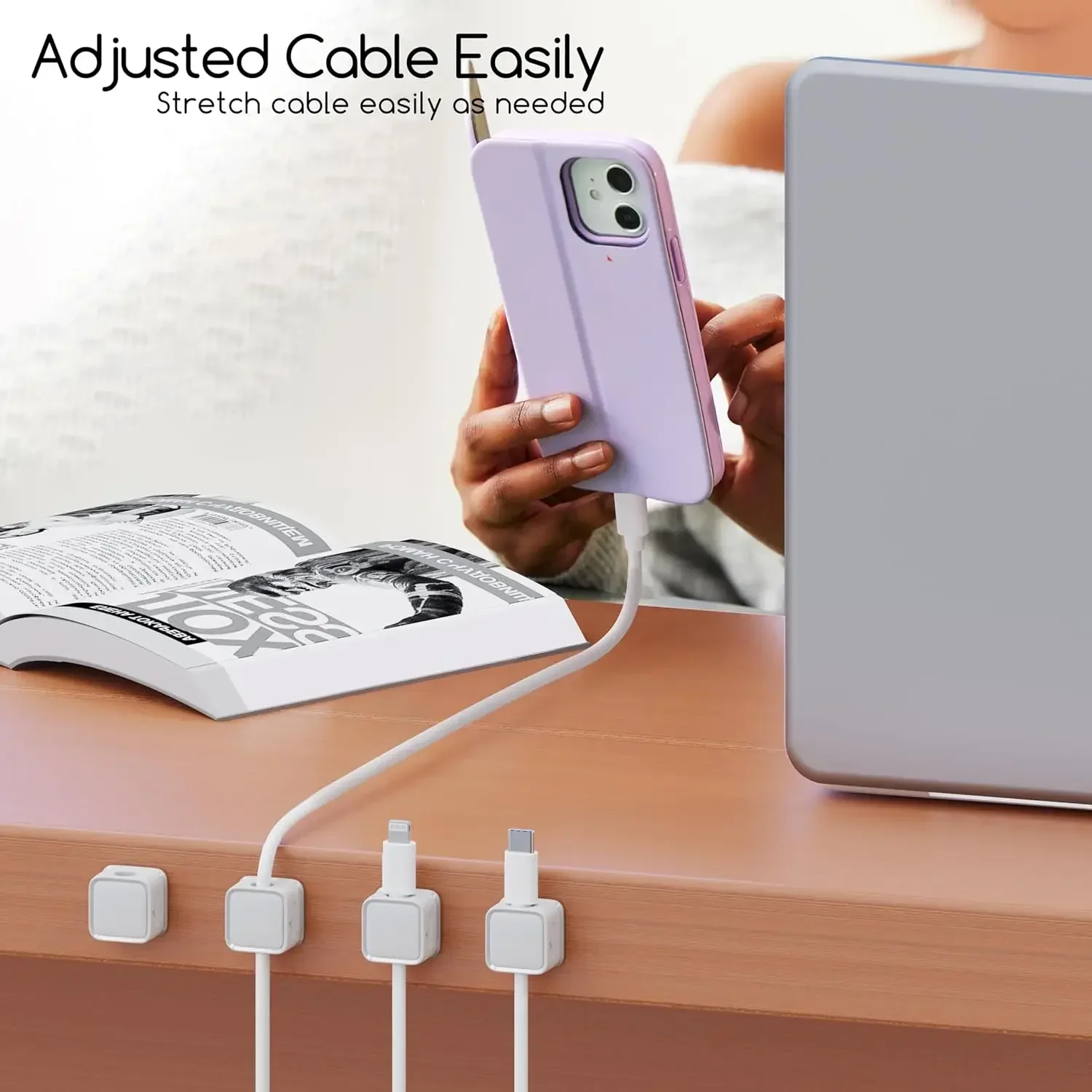 Mini Cable Organizer Holder Ma - Desk Organizer ulasan dan harga