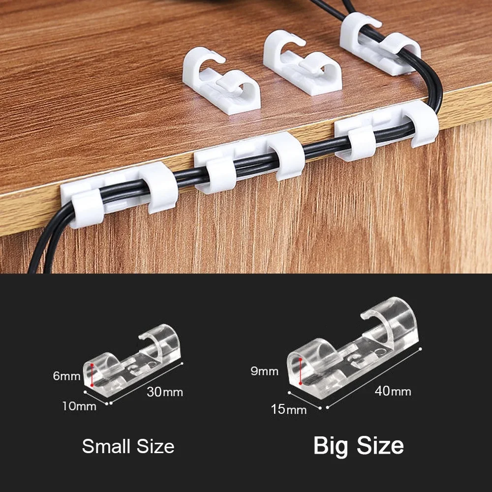 Cable Clips Organizer Drop Wir - Desk Organizer ulasan dan harga